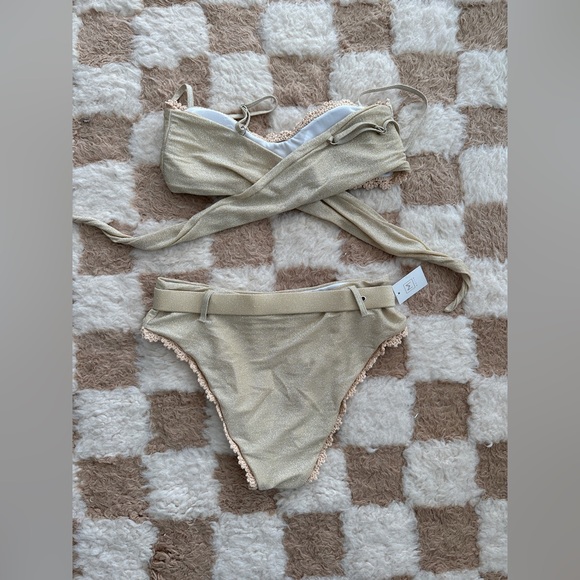 NWT Maiyo Claudia Bikini Set in Gold Size Large - Picture 8 of 9